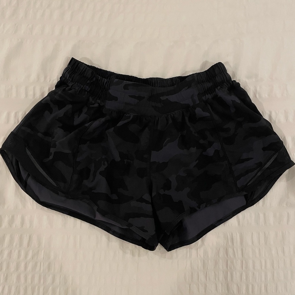 Lululemon Shorts Black Camoflauge